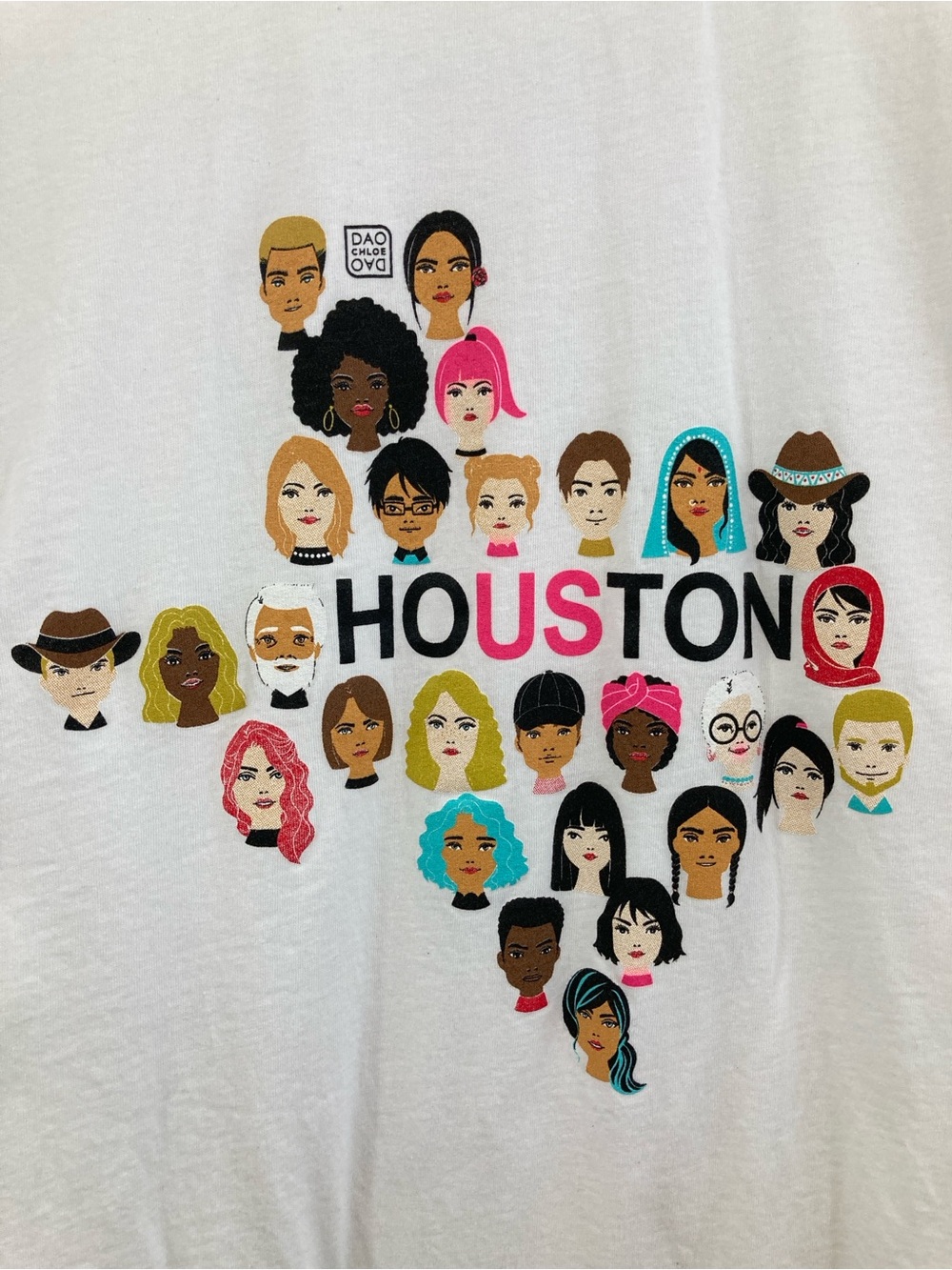 Chloe Dao Houston Texas Diversity Graphic T-Shirt Size S Unisex - Picture 2 of 8